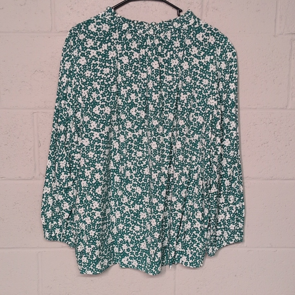 Tommy Hilfiger Women's Plus Size Ruffle Neck Peasant Top Floral 1X NWOT - Picture 7 of 7